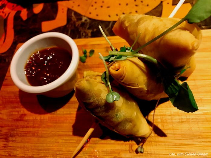 Lamb samosa with Mrs Ball's