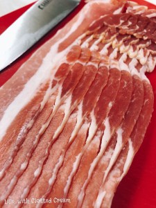 Streaky bacon for my Unconventional Spaghetti Carbonara