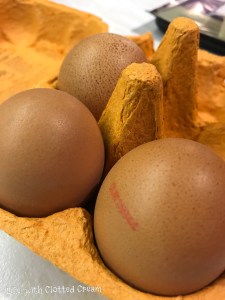 Three eggs for my Unconventional Spaghetti Carbonara