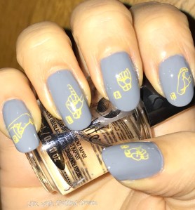 Sign language Nail art for Quiet Place Movie