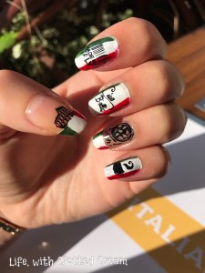 Italian Inspired Nail art
