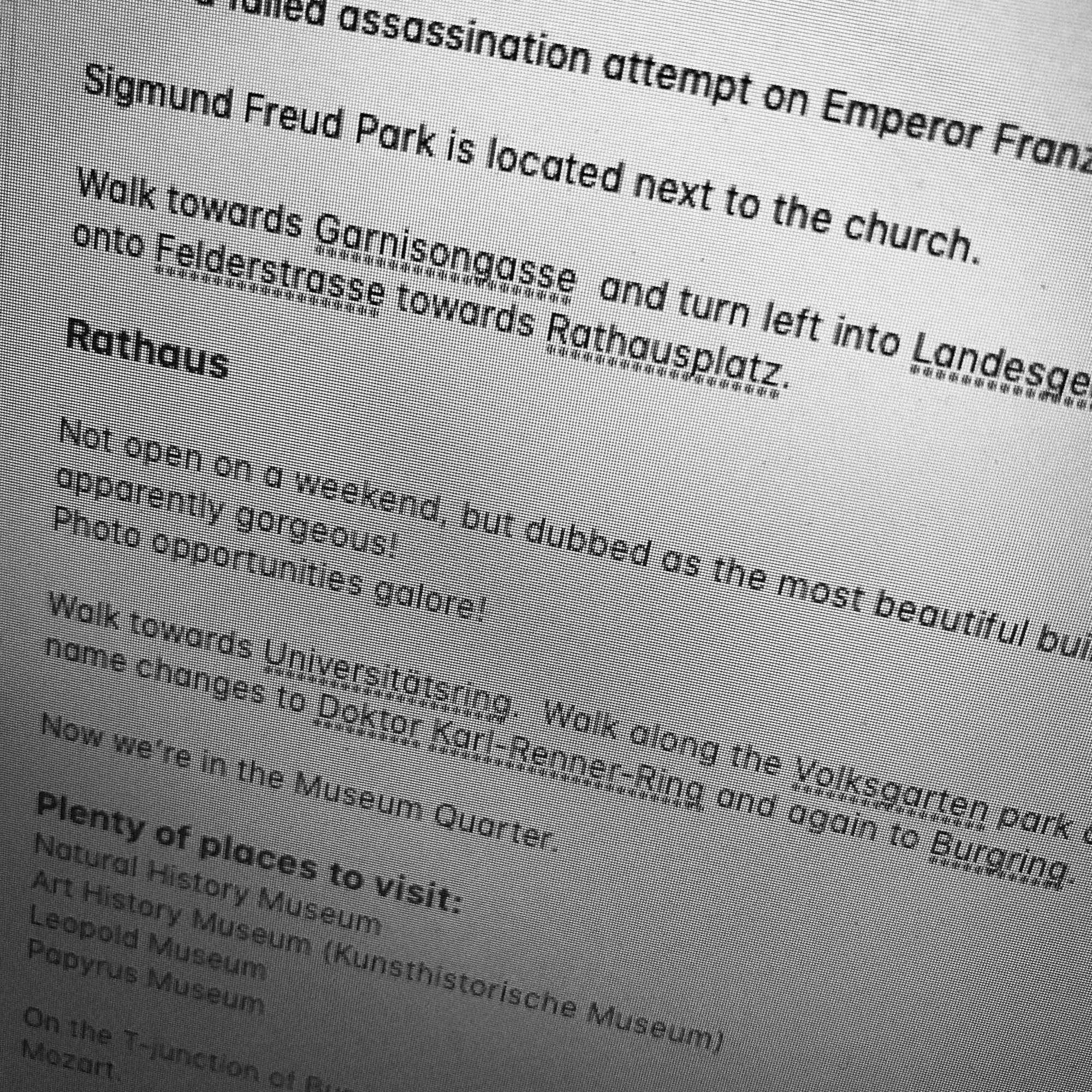 List of Vienna attractions and directions