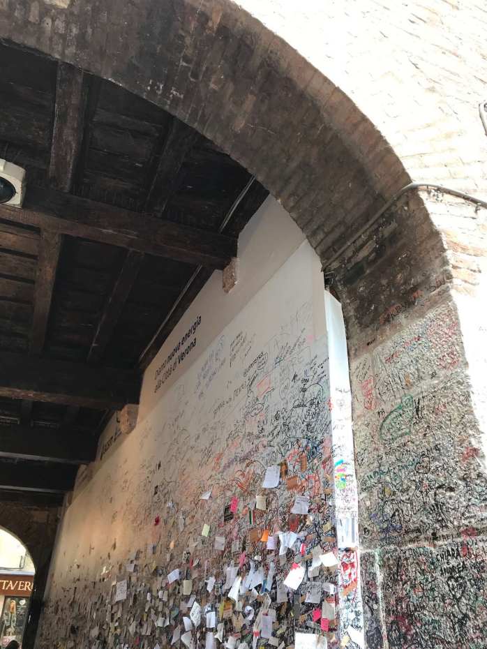 Wall at Casa de Giulett in Verona