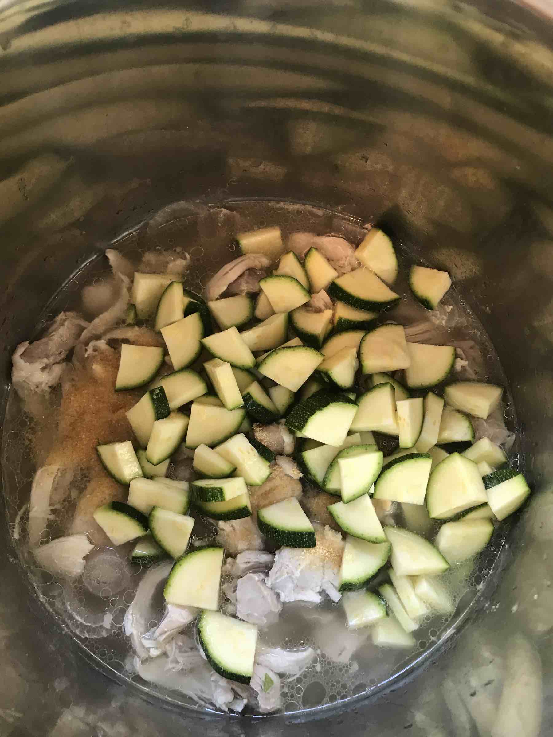 Instant Pot Chicken and Bacon Pasta with Avocado and Blue Cheese