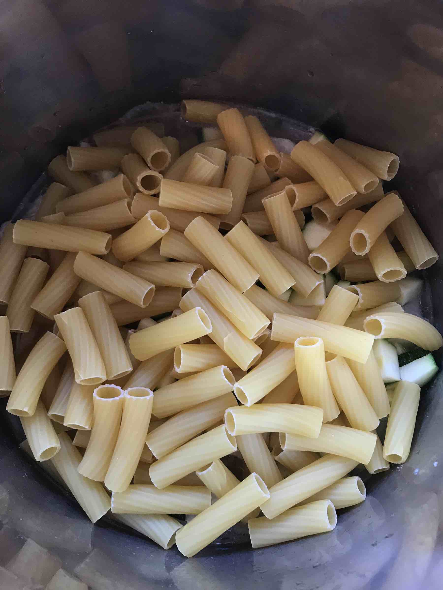 Instant Pot Chicken and Bacon Pasta with Avocado and Blue Cheese