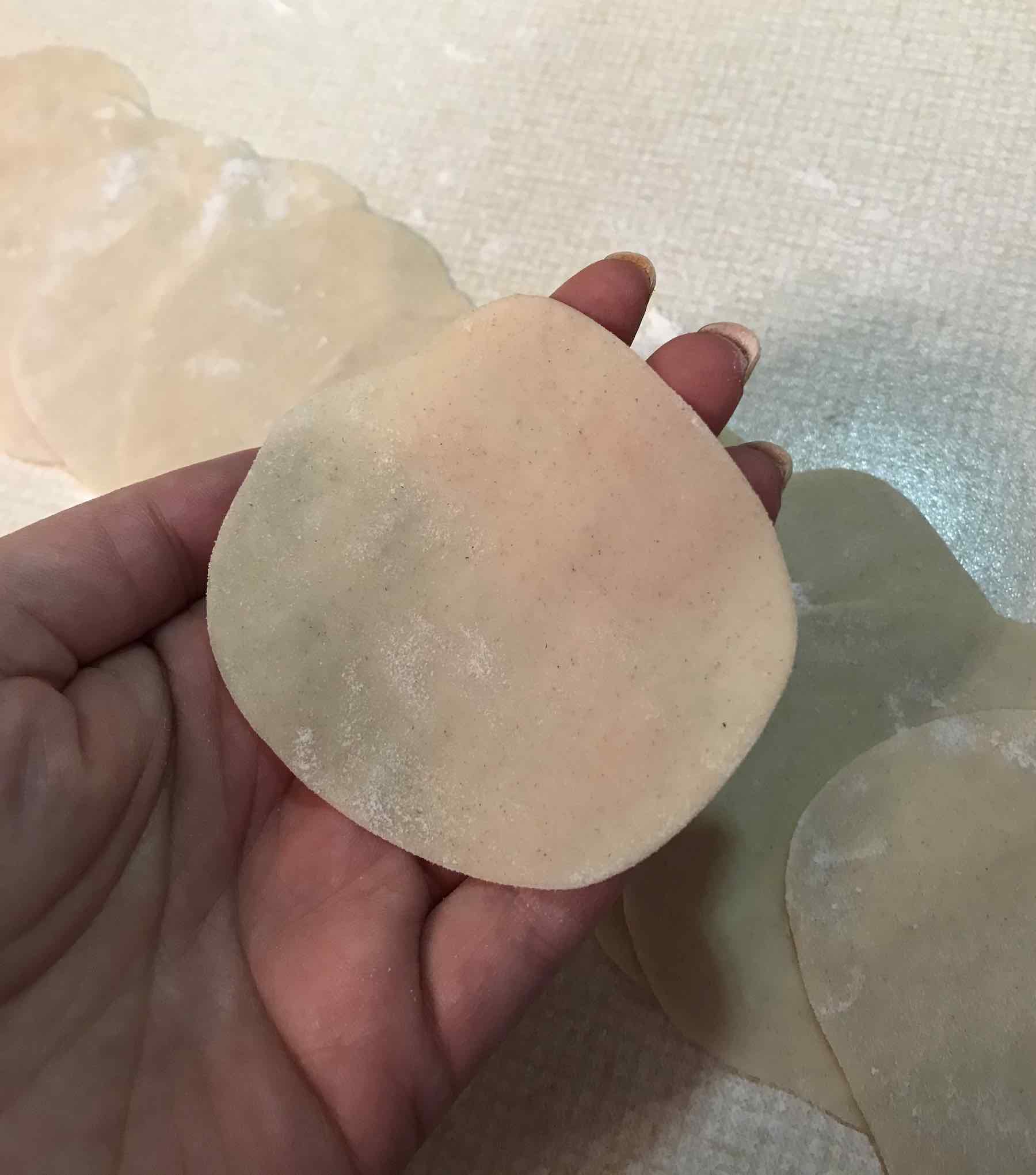 Gyoza dough circles