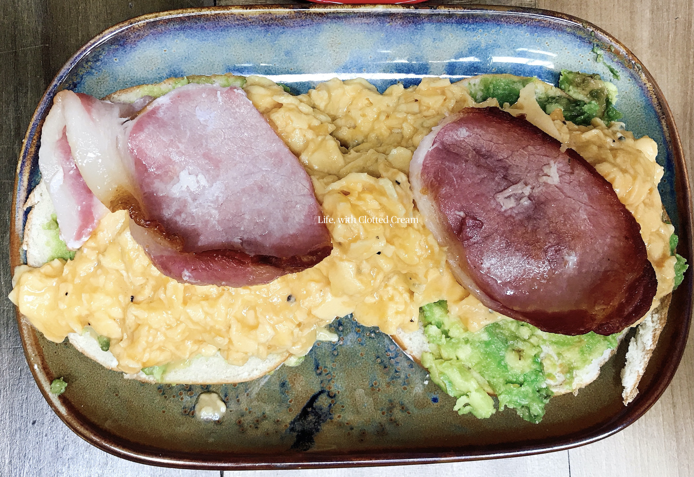 Scrambled egg breakfast