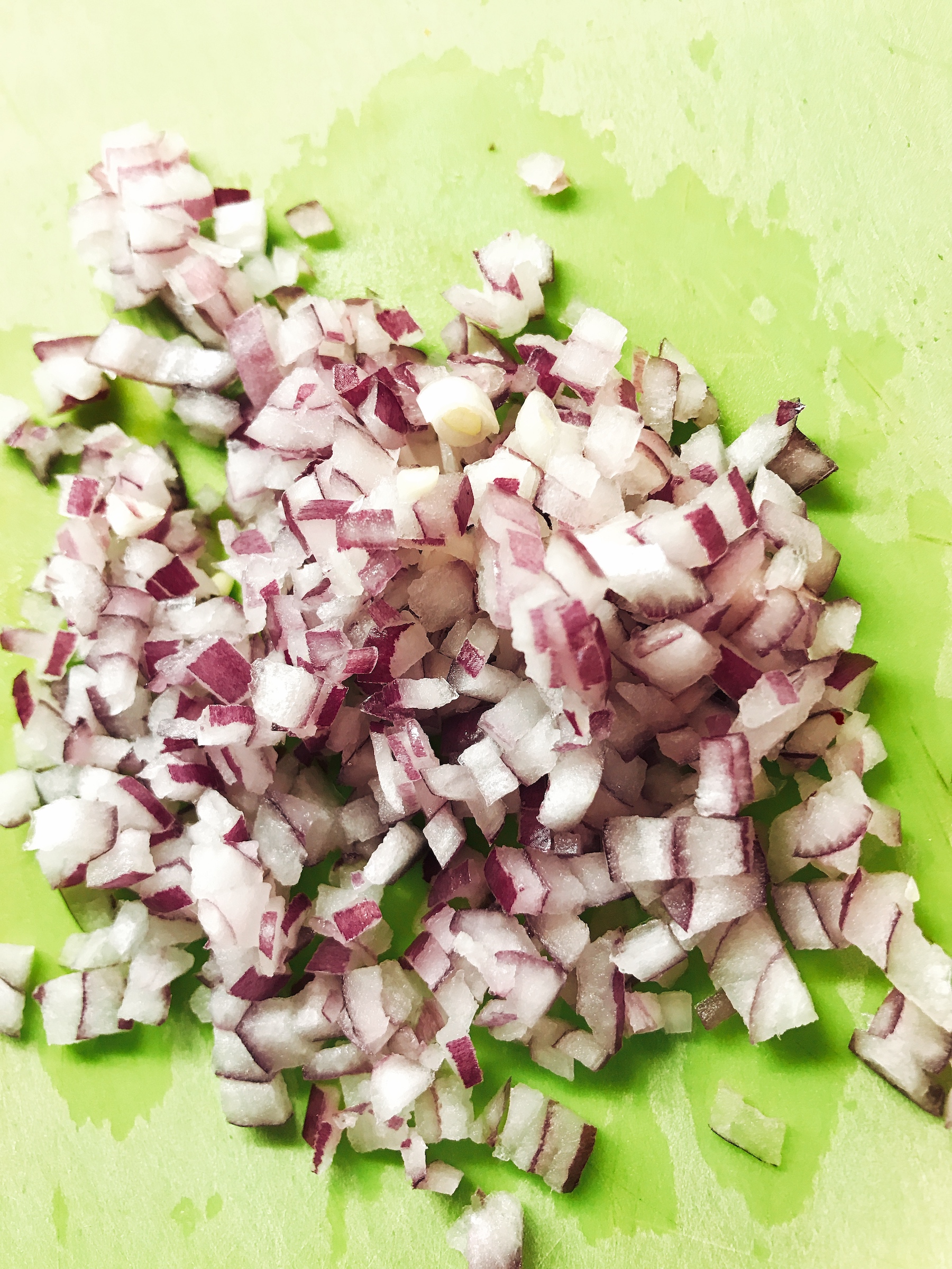 Chopped red onion