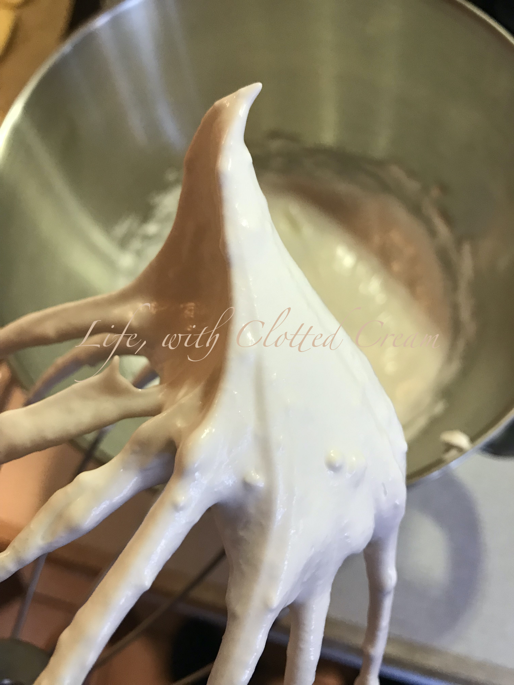 Stiff peaks meringue