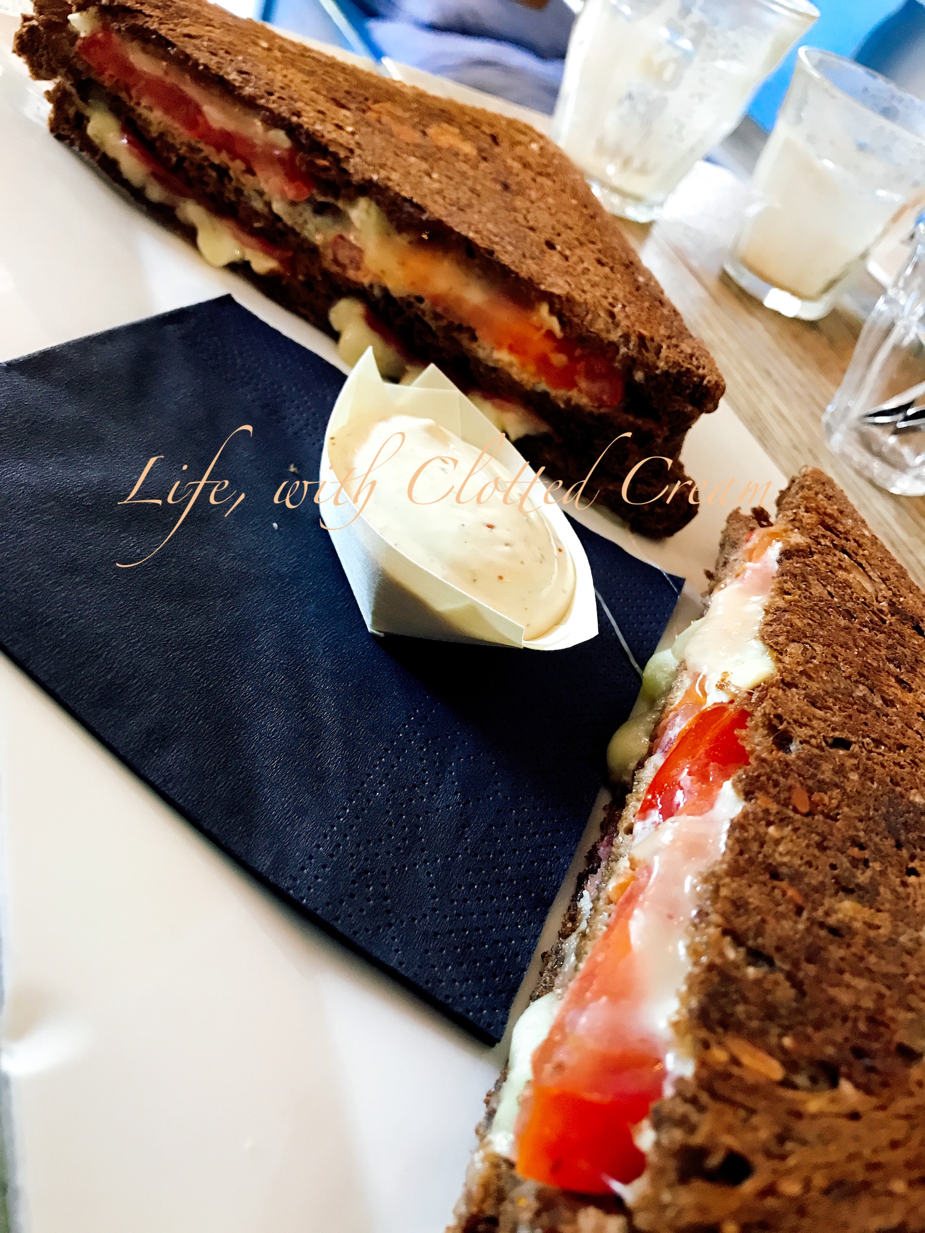 Cheese and tomato toastie at Toastable