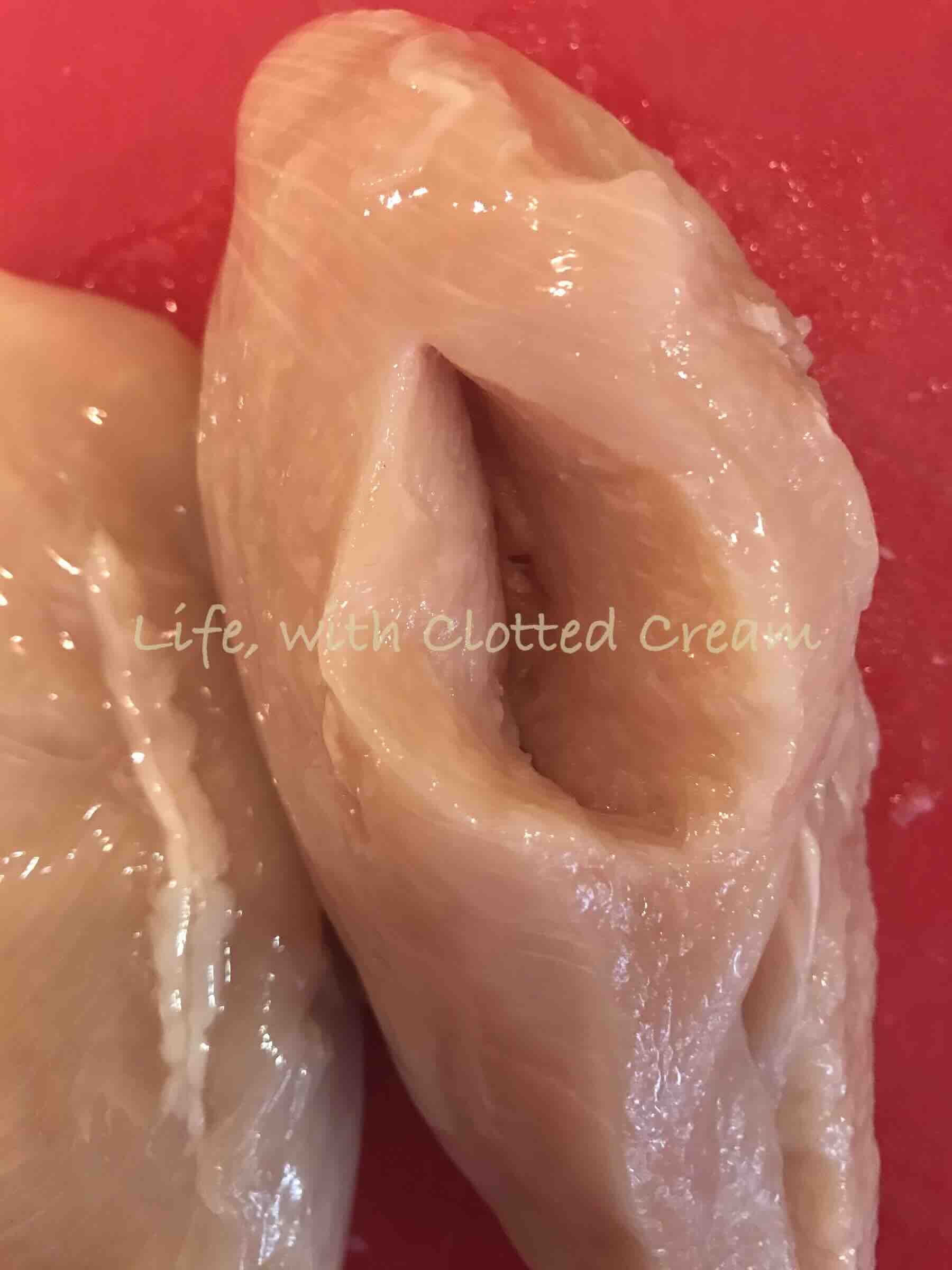 Uncooked chicken breast